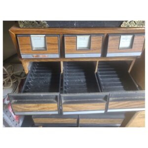 Audio Cassette Rack Antique